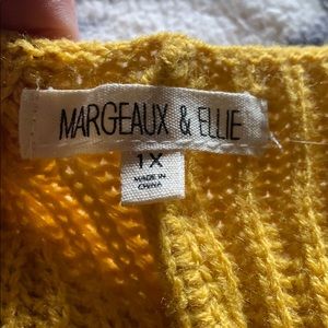 Mustard yellow knit sweater